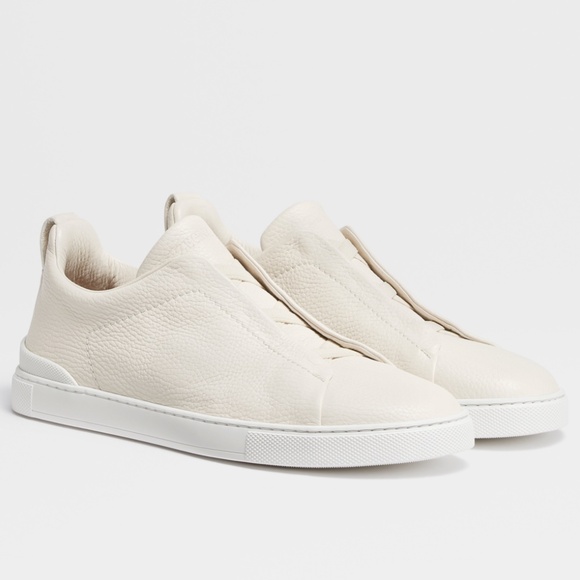 Zegna Other - OFF WHITE DEERSKIN TRIPLE STITCH™ SNEAKERS